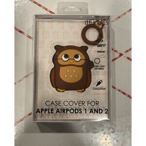 Apple AirPod 1 and 2 Silicon Owl Character Shock Proof Case Cover